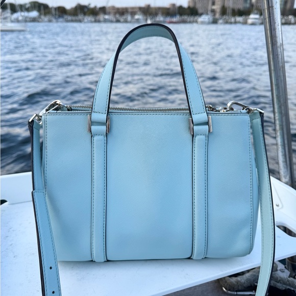 Satchel Crossbody Kate Spade Newberry Street Light Blue - Picture 2 of 6